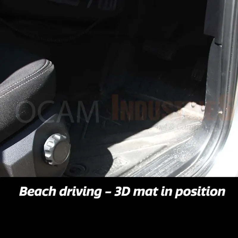 3D All Weather Floor Car Mats Liners For Toyota Landcruiser 70 76 79 DUAL CAB, 08/2012-Current, GXL