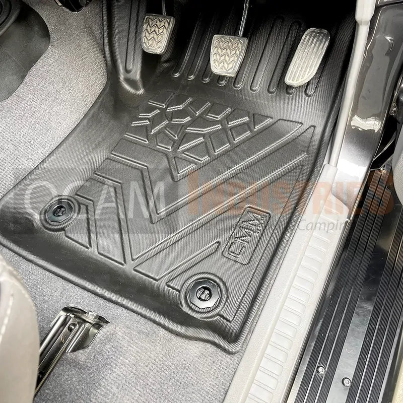 3D All Weather Floor Car Mats Liners For Toyota Landcruiser 70 76 79 DUAL CAB, 08/2012-Current, GXL
