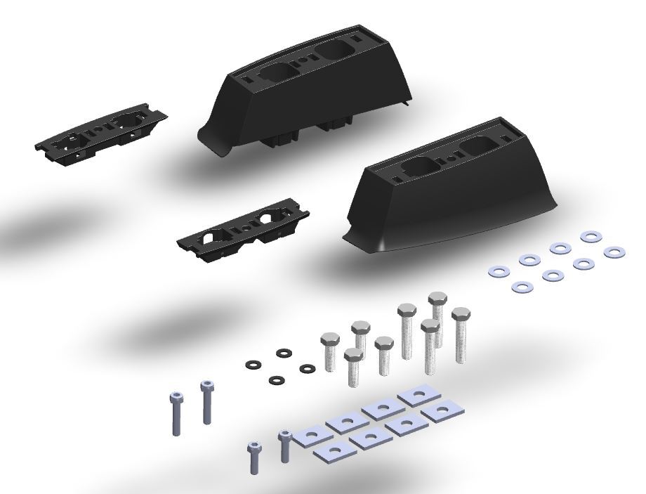 Yakima Lockn Load Fitting Kit for 2 Bar FP Toyota FJ Cruiser