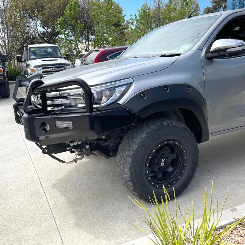 OCAM Deluxe Steel Bull Bar For Toyota Hilux N80 2015-09/2018, Winch Compatible
