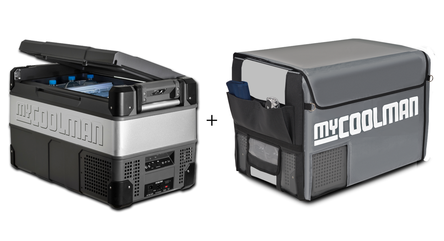 MyCoolman 'The Explorer' 53 Litre Dual Zone Fridge + Insulated Cover
