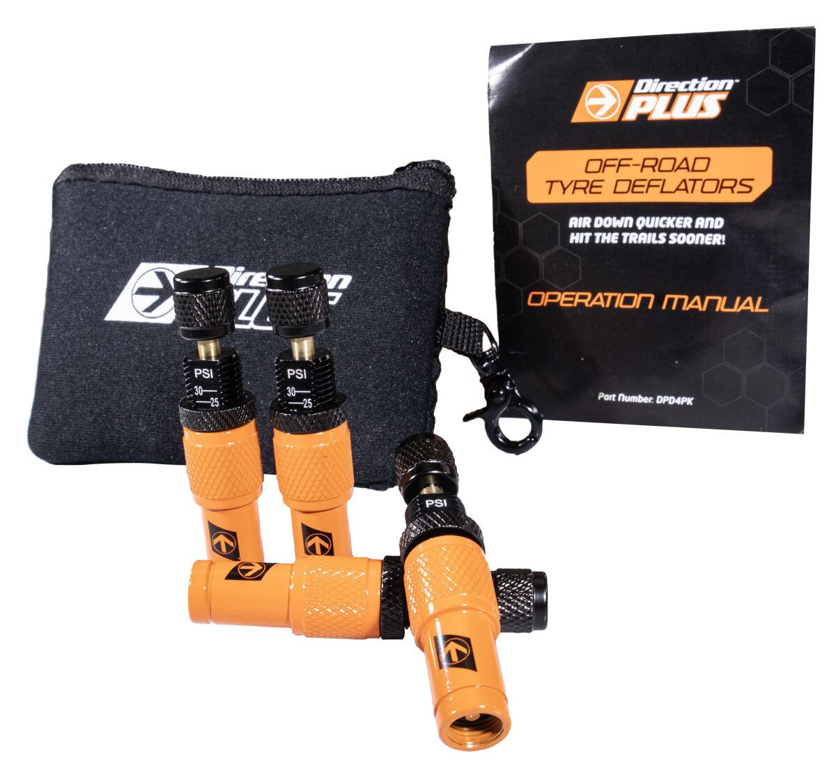 Direction Plus Direction Plus Off-Road Tyre Deflators - 4-pack