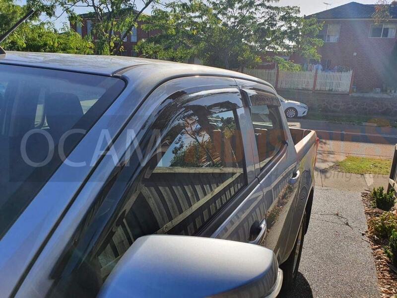 OCAM Weathershields for Isuzu D-MAX 08/2020+ MY21 Window Visors Tinted D MAX DMAX