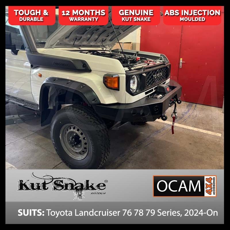 Kut Snake Flares Front Set for Toyota Landcruiser 79 Series ABS Kit 2 Pcs 2024-On (Code #59)