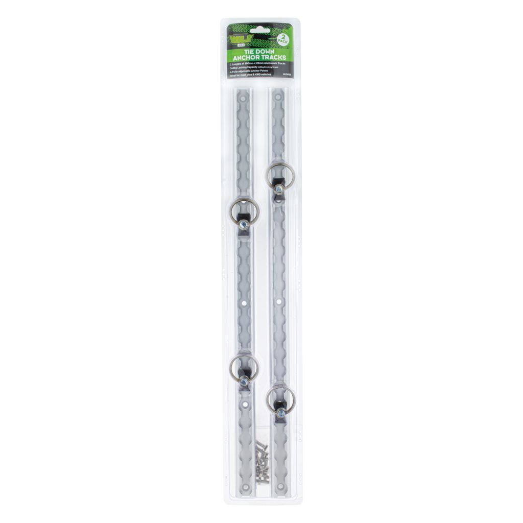 Hulk 4x4 Tiedown Anchor Tracks Lashing Capacity 340kg 600mm 2 Pack