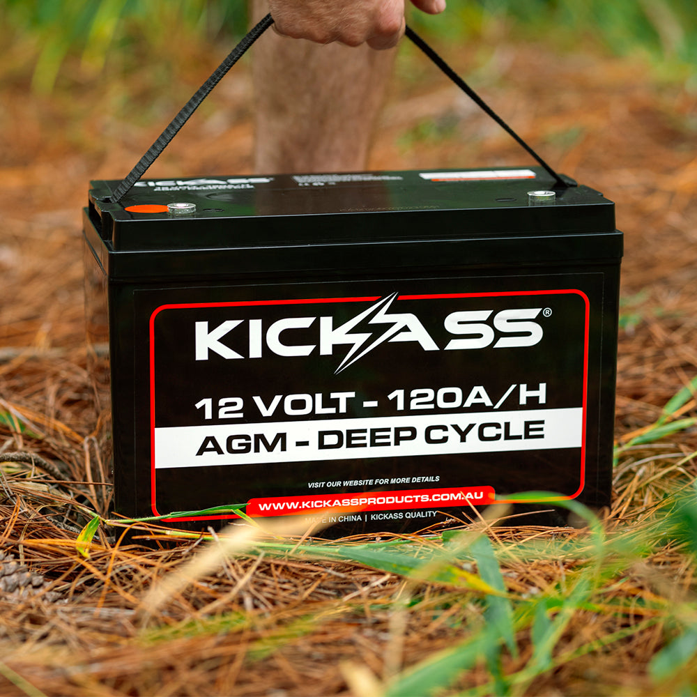KickAss 120Ah 12V Deep Cycle AGM Battery