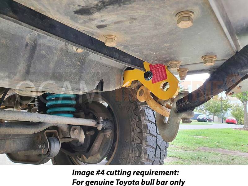 Roadsafe HD Recovery Tow Points for Toyota Landcruiser 70 Series Pair 76/78/79 4WD
