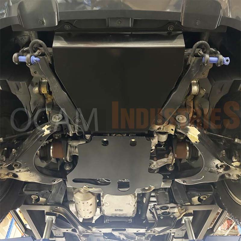 OCAM 2pce Steel Bash Plates For Holden Colorado RG 07/2016-Current, 4mm Black