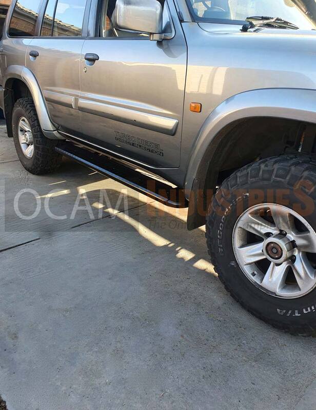 Steel Side Steps for Nissan Patrol GU 2005-16, Series 4+ Heavy Duty