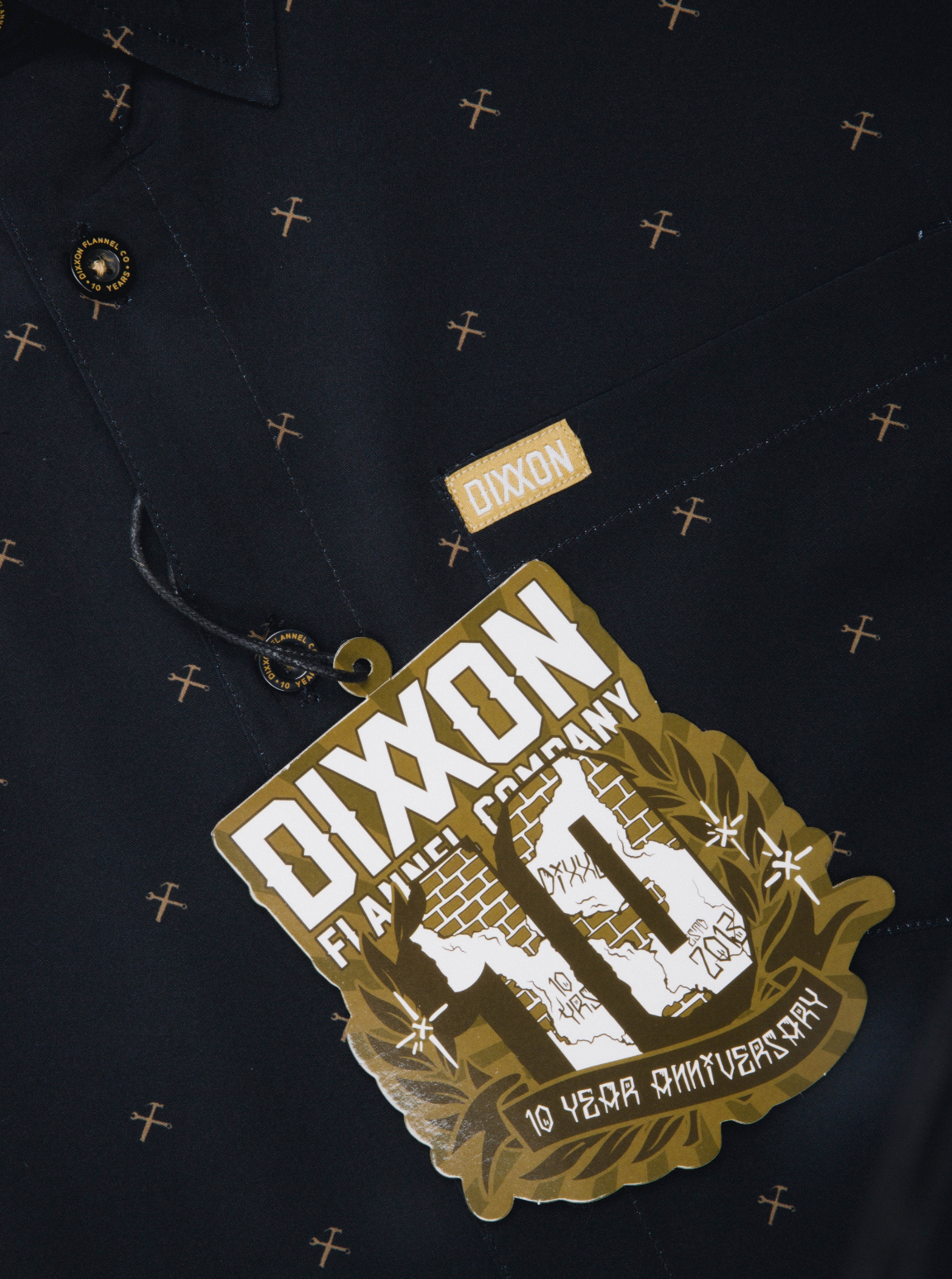 Finney Party Shirt - Black & Gold