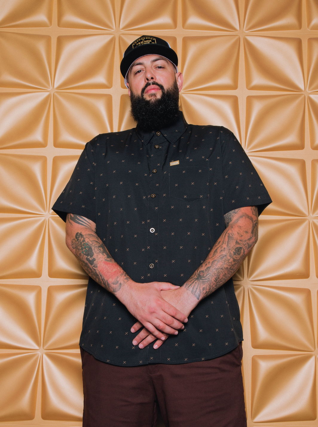 Finney Party Shirt - Black & Gold