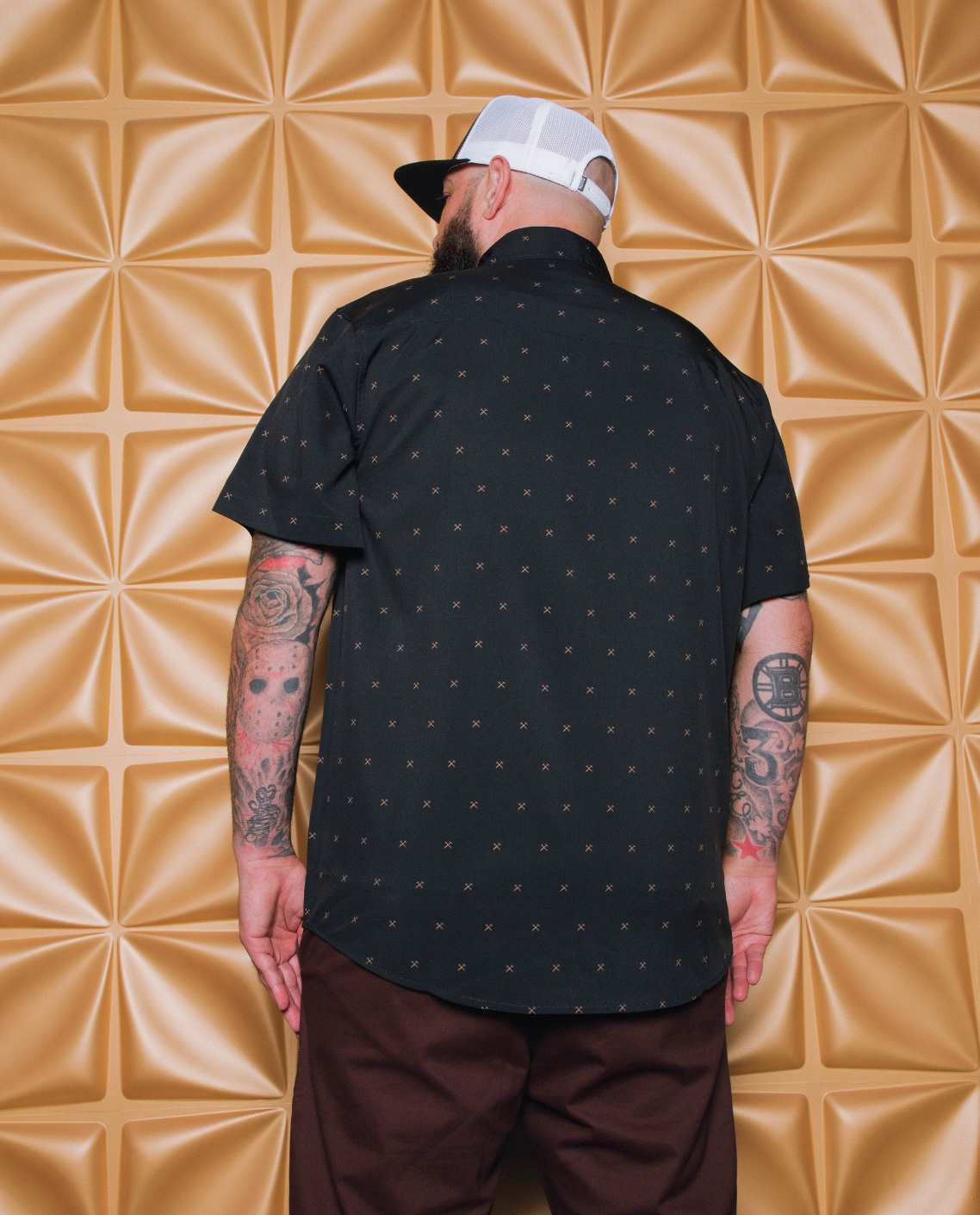 Finney Party Shirt - Black & Gold