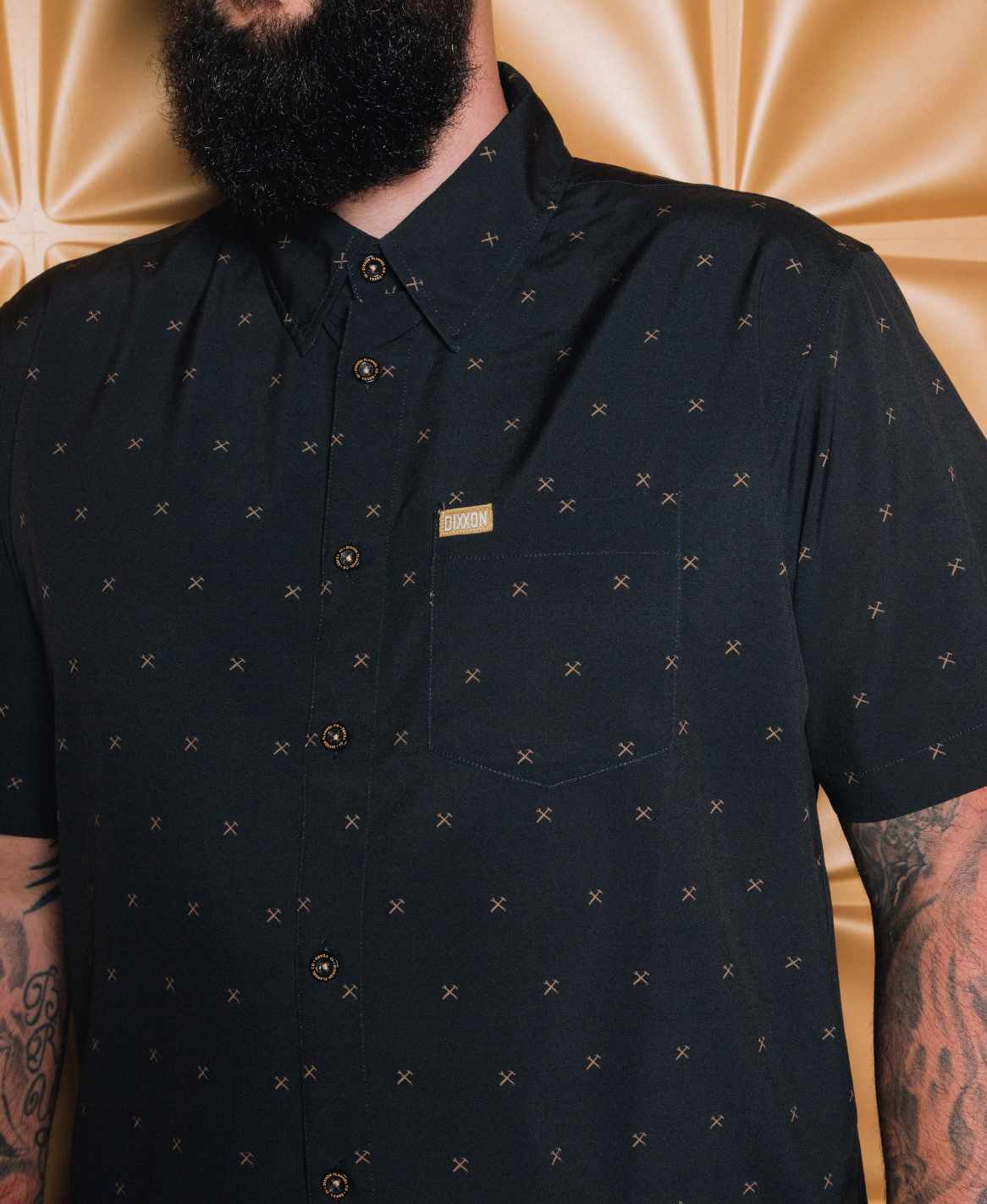 Finney Party Shirt - Black & Gold