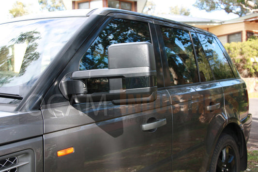 OCAM Extendable Towing Mirrors For Isuzu D-MAX 08/2020+ Black, Electric