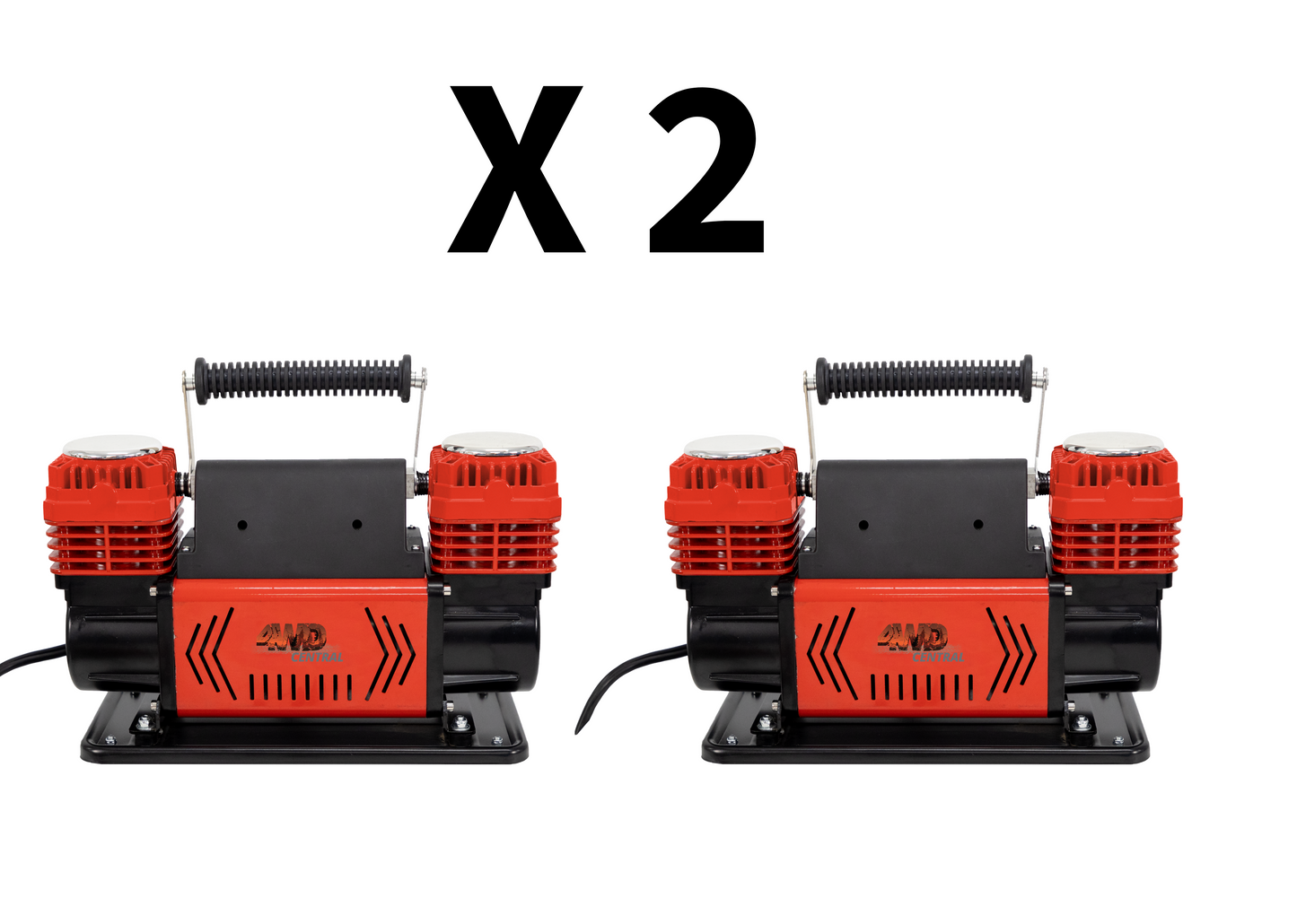 PACK OF TWO: Dual Piston Air Compressor | 300L/min | 12v