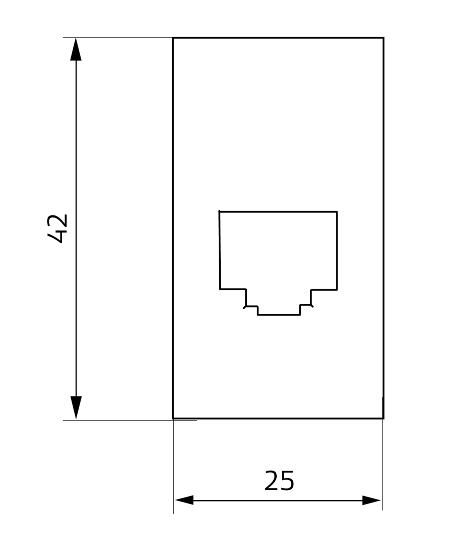 GME RJ45 Pass-Through Adaptor - Type 11 - Toyota