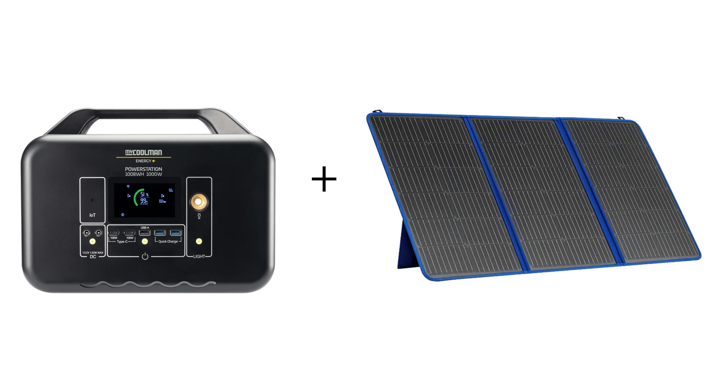 1008Wh Power Station / 100w Solar Blanket