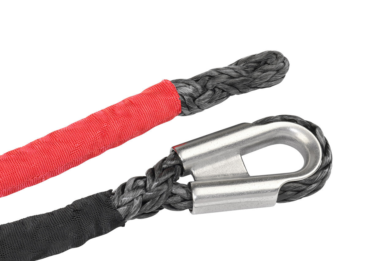 Carbon Offroad 24m x 11mm Standard Winch Rope Kit - Black