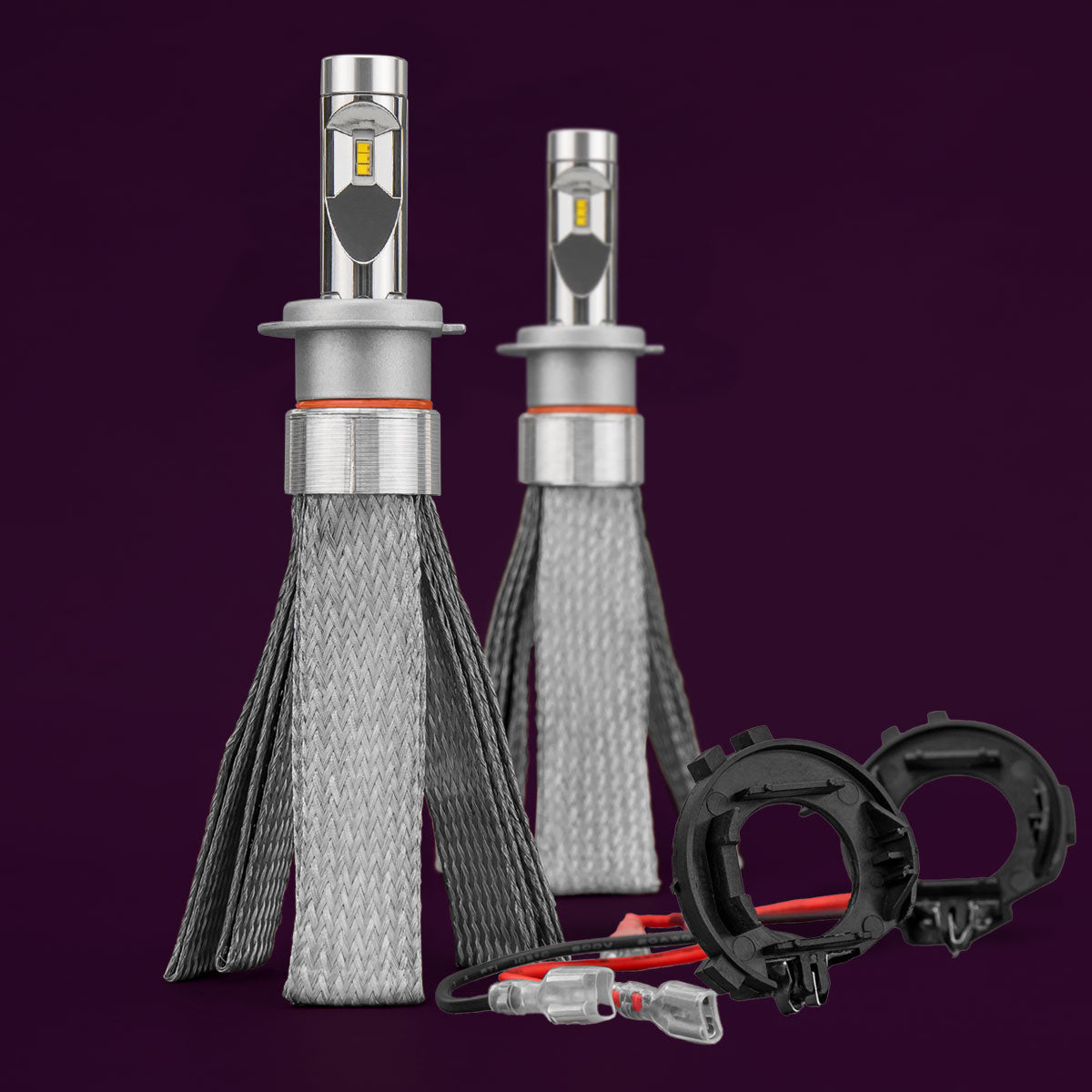 H7-L06 Copper Head LED Headlight Globes (Pair)