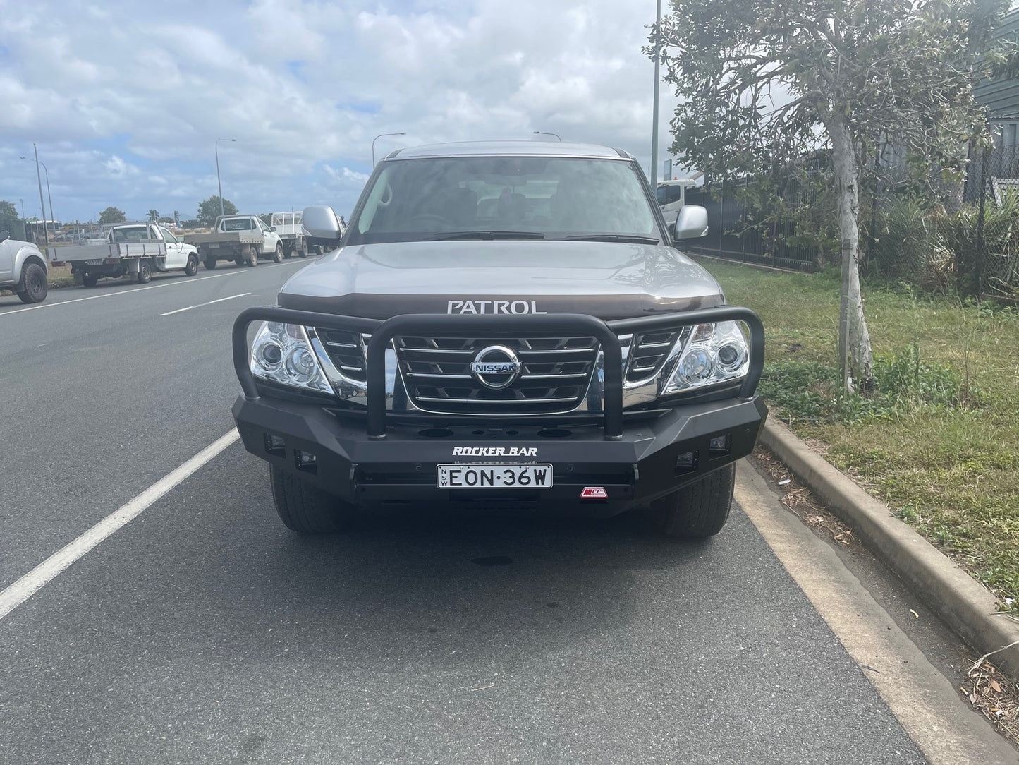 MCC 4x4 078-02SQ Rocker Triple Loop Bull Bar for Nissan Patrol Y62 Series 1-4 (2012-2017)