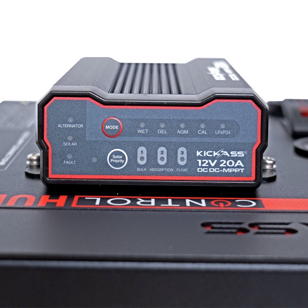 KickAss 12V Control Hub / Panel With 20A DCDC Charger