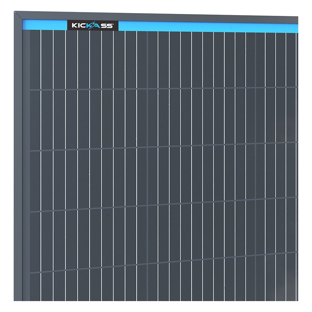 KickAss 12V 350W Fixed Solar Panel - Glass Roof Top