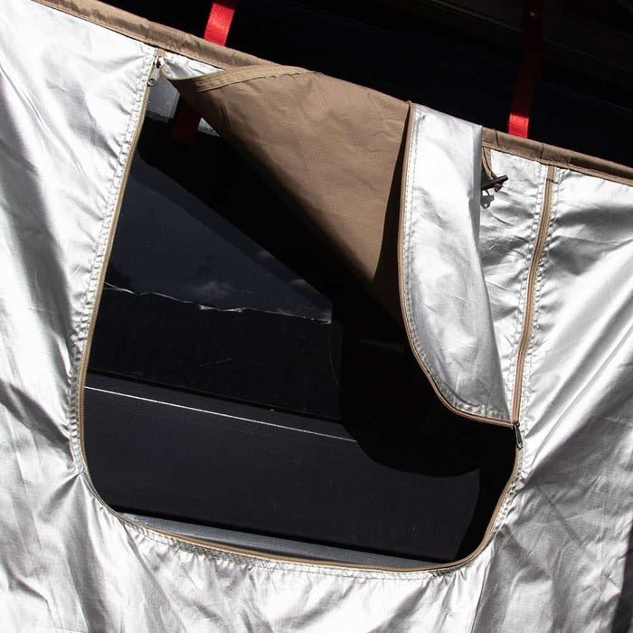 KickAss Premium Shower Awning with Roof and LED Light Strip