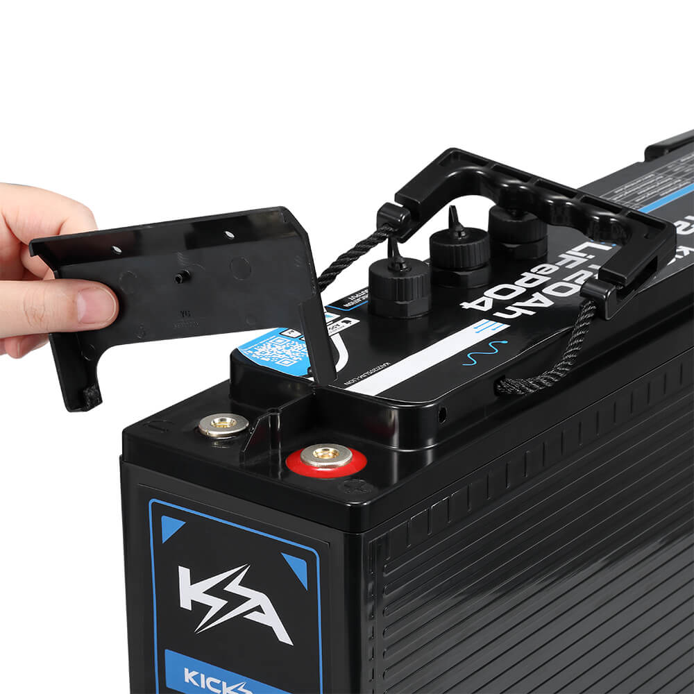 KickAss 12V 120Ah Smart Slimline Lithium Deep Cycle Battery LiFeP04