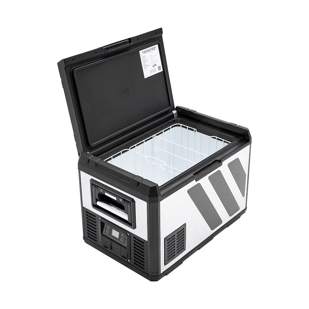 KickAss 50L Single Zone 12V Portable Stainless Steel Camping Fridge/ Freezer