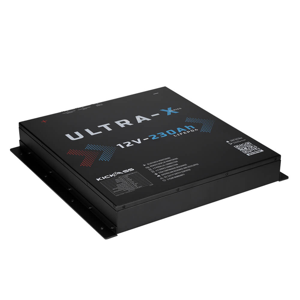 KickAss Ultra-X 230Ah 12V Deep Cycle Lithium Battery - Slimline