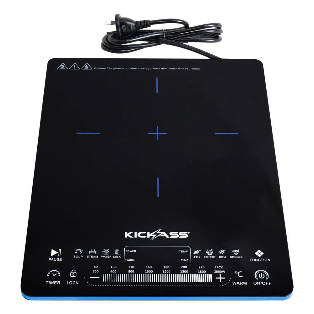 KickAss QuickFire 2000W Portable Induction Cooktop For Camping