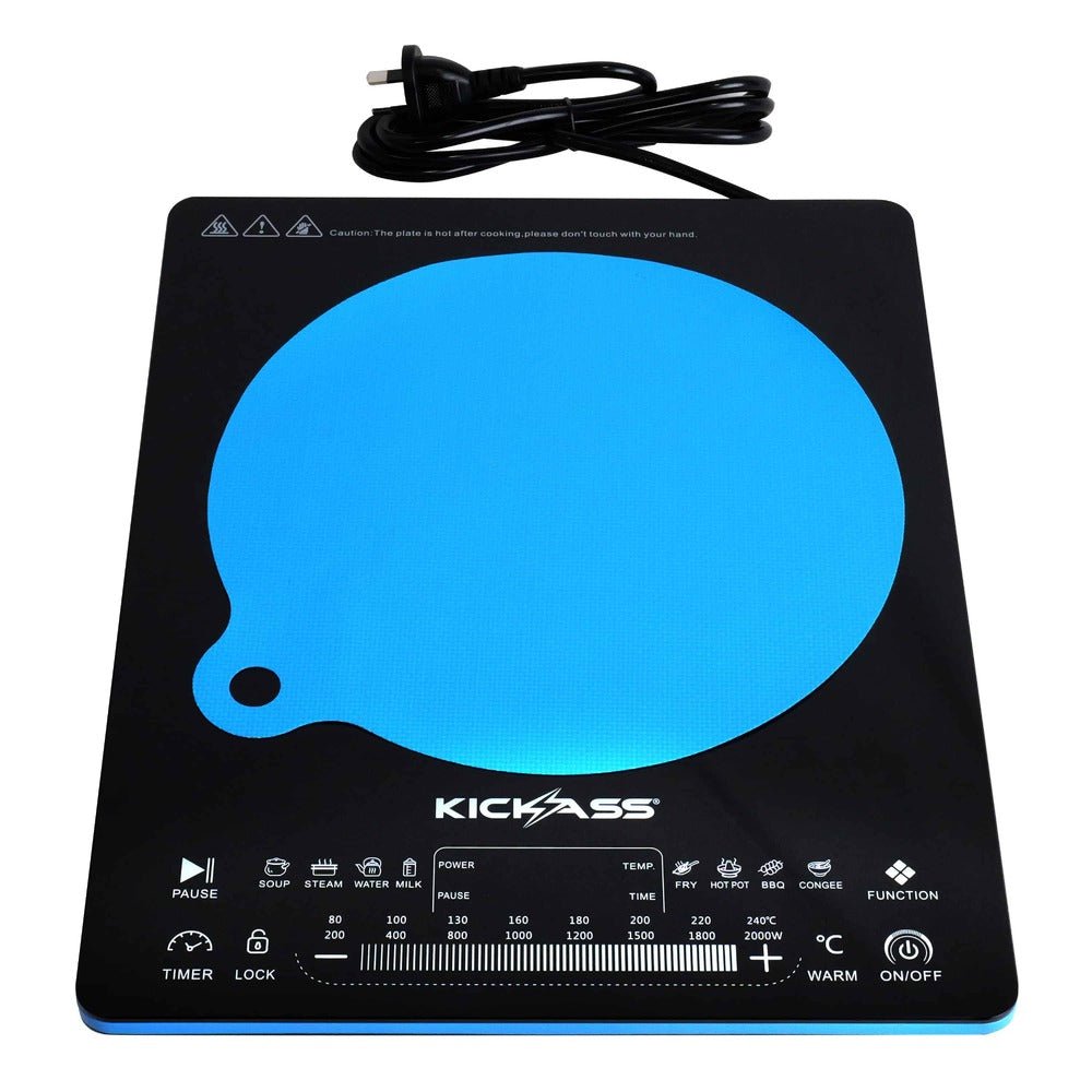 KickAss QuickFire 2000W Portable Induction Cooktop For Camping