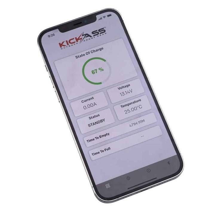 KickAss 105AH Ultra Slim 12V Lithium Deep Cycle Battery