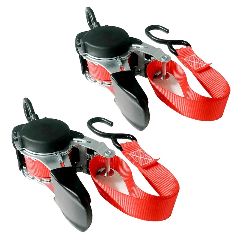 Rockarmor Retractable Ratchet Strap | Pair | 3.2m | 500kg | 25mm