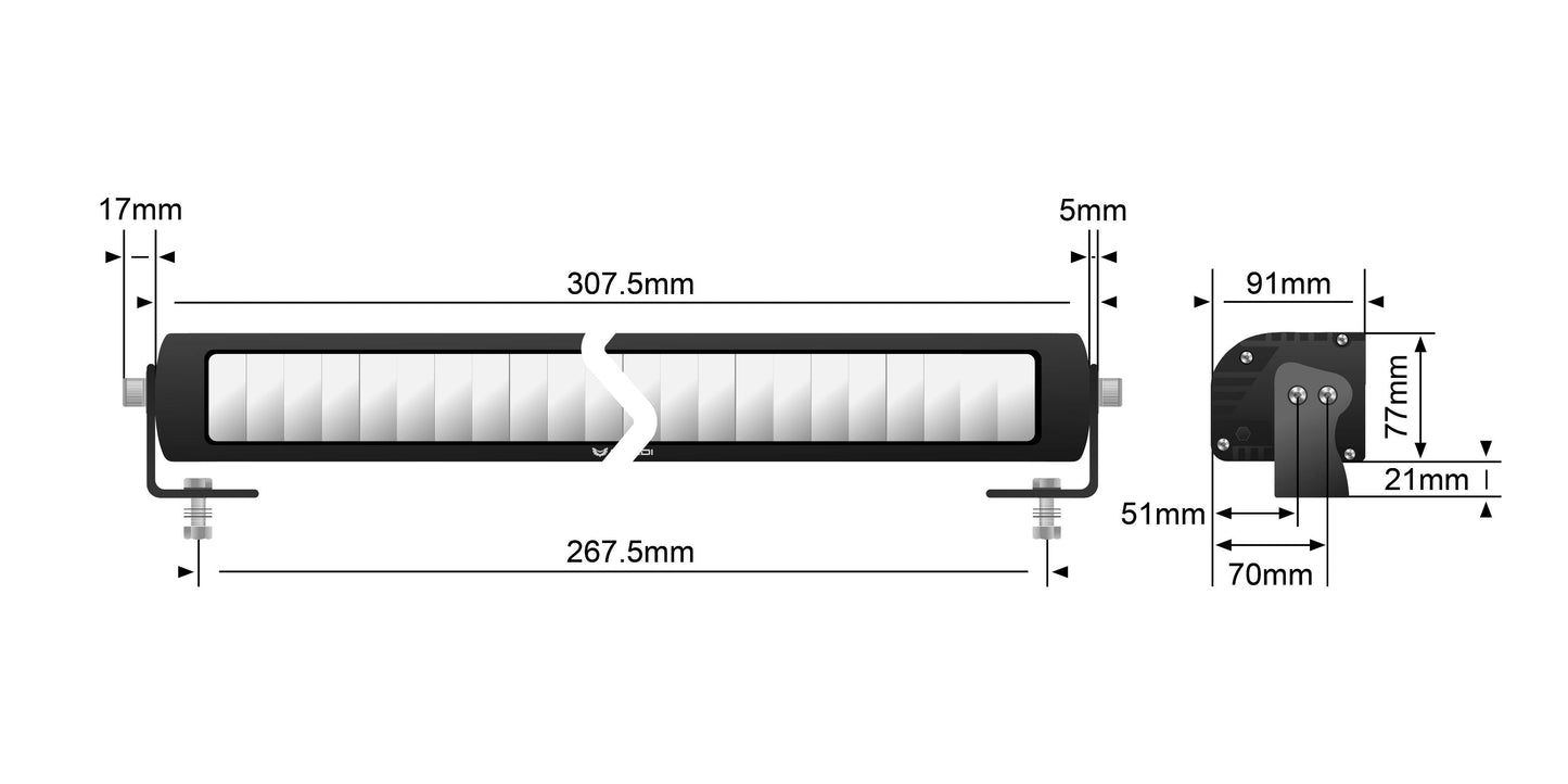 ST-X 12 inch LED Light Bar - View 3