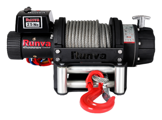 Runva - Runva EWB25000 Premium Electric Winch - Galvanised Steel Cable
