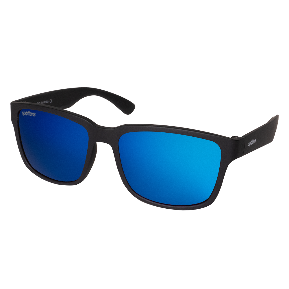 Spotters - Kanga Junior Sunglasses - Matt Black Blue