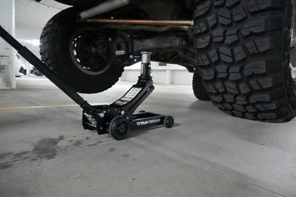 TitanTerrain 1.7 Tonne Low Profile Slim Floor Jack - Low Height Rugged Hydraulic Trolly Jack