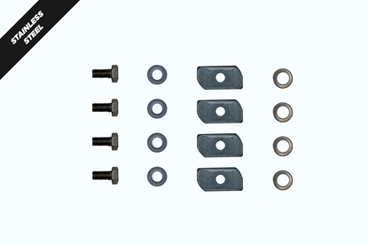 RacksBrax SS304 M8 x 16mm Set Screws (4) and SS304 M8 Strut Nut 35 x 19 x 8 (4) 1016 Default Title