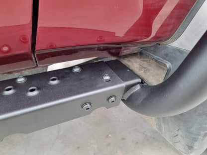Rock Sliders with Scrub Rails, suitable for Toyota Land Cruiser 79 and 78 Series, 2007 on
