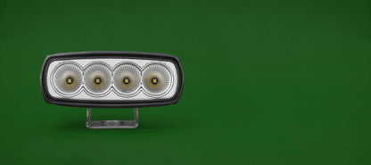 Single 20W LED Work Light Slim Black - View 2