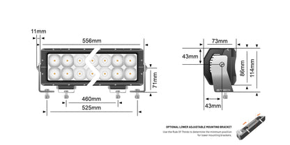 22 inch ST4K 40 LED Double Row Light Bar - View 8