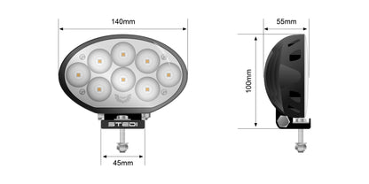 24 Watt LED Tractor Flood Light - View 8