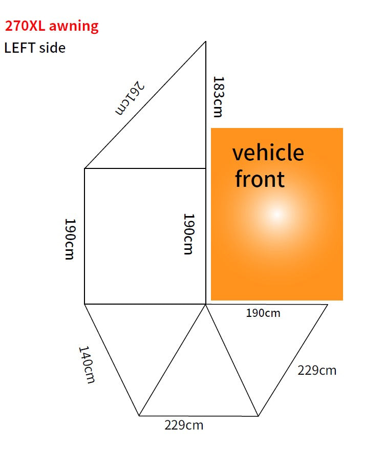 Campboss Campboss Shadow 270XL Awning