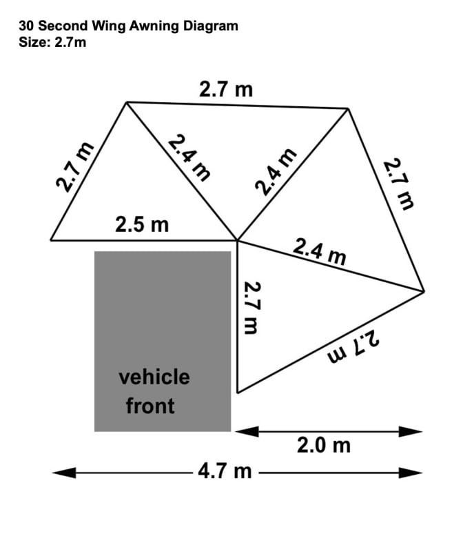 30 Second 4x4 Wing Awning - Vehicle Awnings