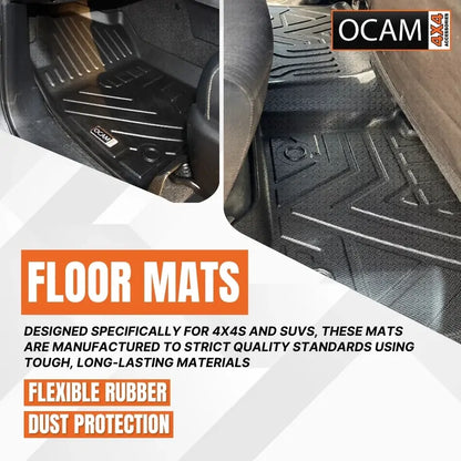 3D All Weather Floor Mats Liners For Toyota Fortuner Wagon 15-2025 TPE
