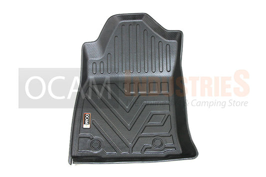 3D All Weather Floor Mats Liners For Toyota Hilux N80 Dual Cab 2015-Current TPE, Auto Transmission