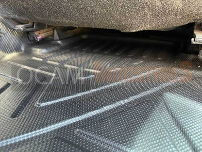 3D All Weather Floor Mats Liners For Toyota Hilux N80 Dual Cab 2015-Current TPE, Auto Transmission