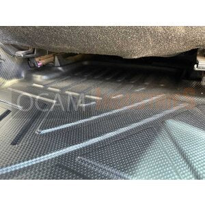 3D All Weather Floor Mats Liners For Toyota Hilux N80 Dual Cab 2015-Current TPE, Auto Transmission