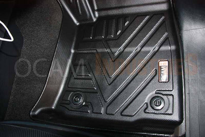 3D All Weather Floor Mats Liners For Toyota Hilux N80 Single Cab 2015-Current TPE